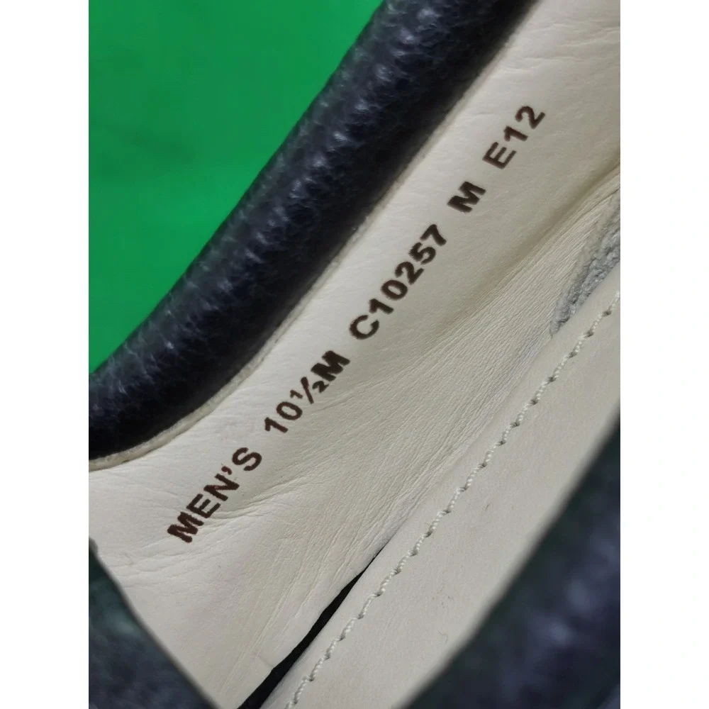 Rare Cole Haan Men's Size 10.5M Navy Blue Leather Causal Slip On Boat Shoes
